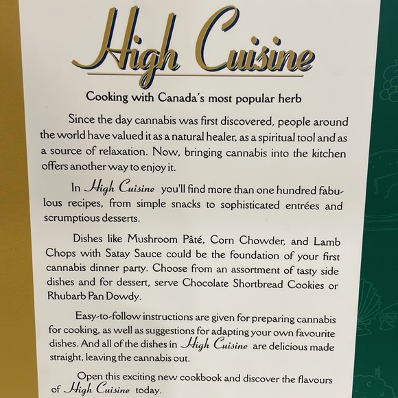 High Cuisine The Canna** Cookbook by Barbara Lamb - Picture 2 of 5